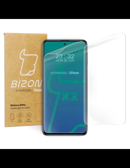 Folia hydrożelowa na ekran Bizon Glass Hydrogel, Galaxy M31s, 2 sztuki