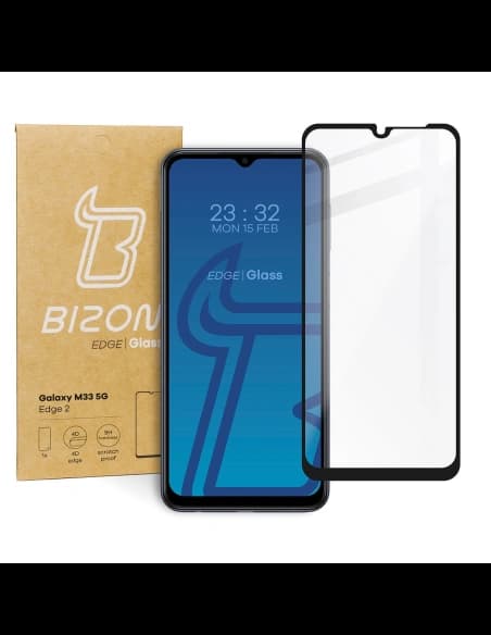 Tvrzené sklo Bizon Glass Edge 2 pro Samsung Galaxy M33 5G černé