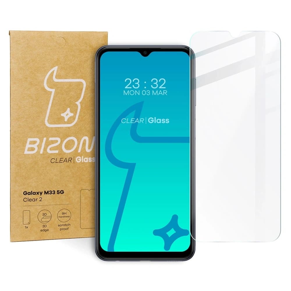 Sklo tvrzené Bizon Glass Clear 2 pro Samsung Galaxy M33 5G - 1