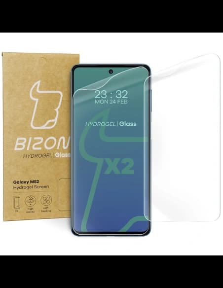Bizon Glass Hydrogel Samsung Galaxy M52 [2 PACK]