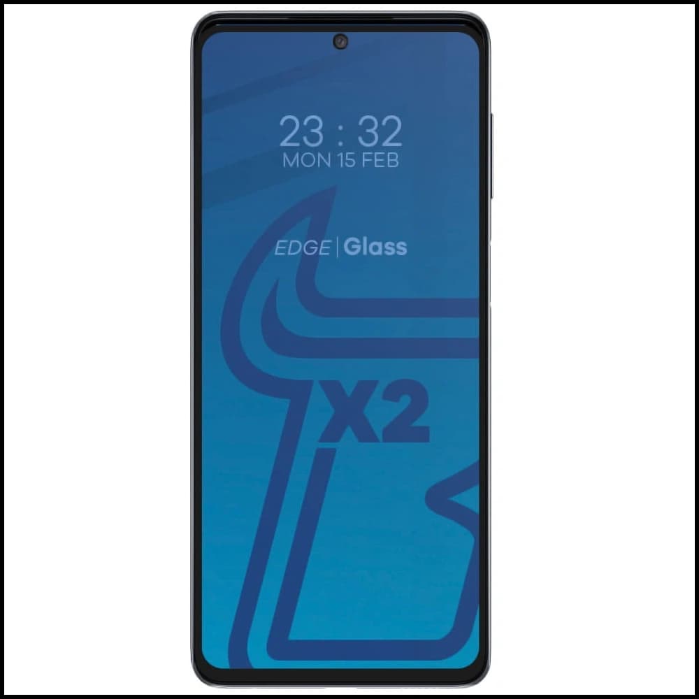 Bizon Glass Edge 2x tempered glass + lens protection Samsung Galaxy M52 black - 3
