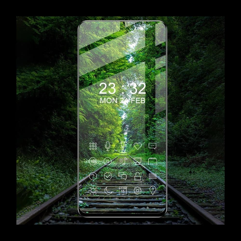 Bizon Glass Edge 2x tempered glass + lens protection Samsung Galaxy M52 black - 6