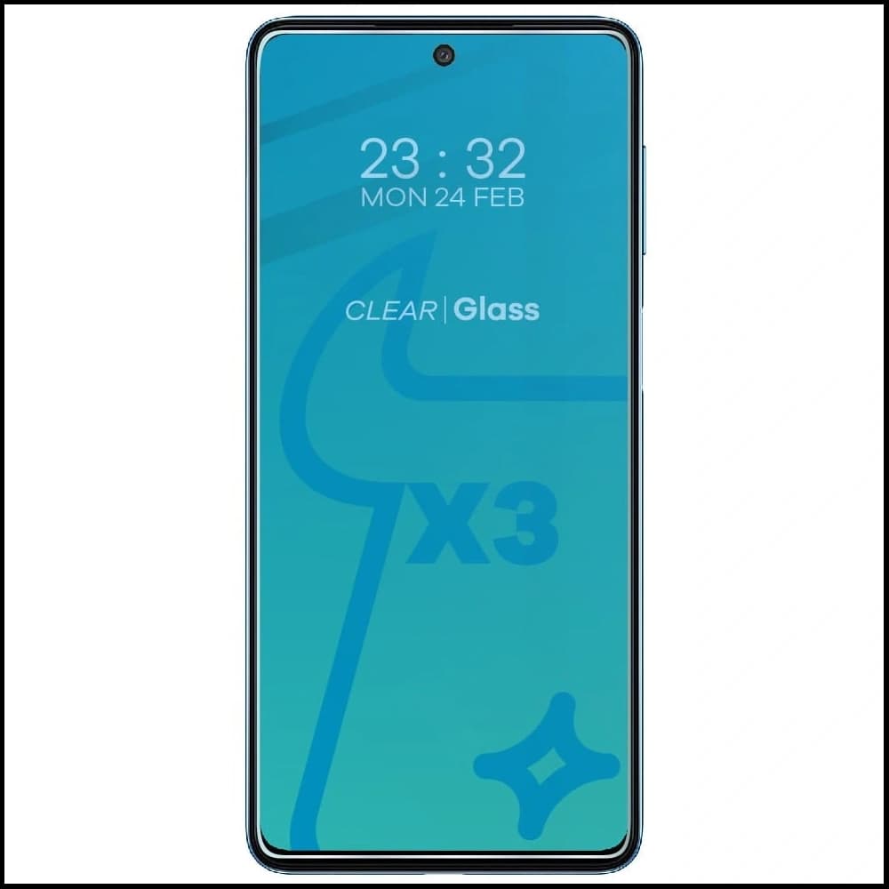 Tvrzené sklo Bizon Glass Clear - 3 ks + objektiv Samsung Galaxy M52 - 3