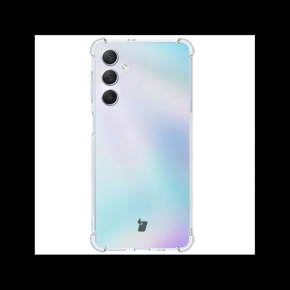 Bizon Case Clear Pack Hülle + 2x Bildschirmschutzglas + Linsenglas Samsung Galaxy M54 5G klar - 2