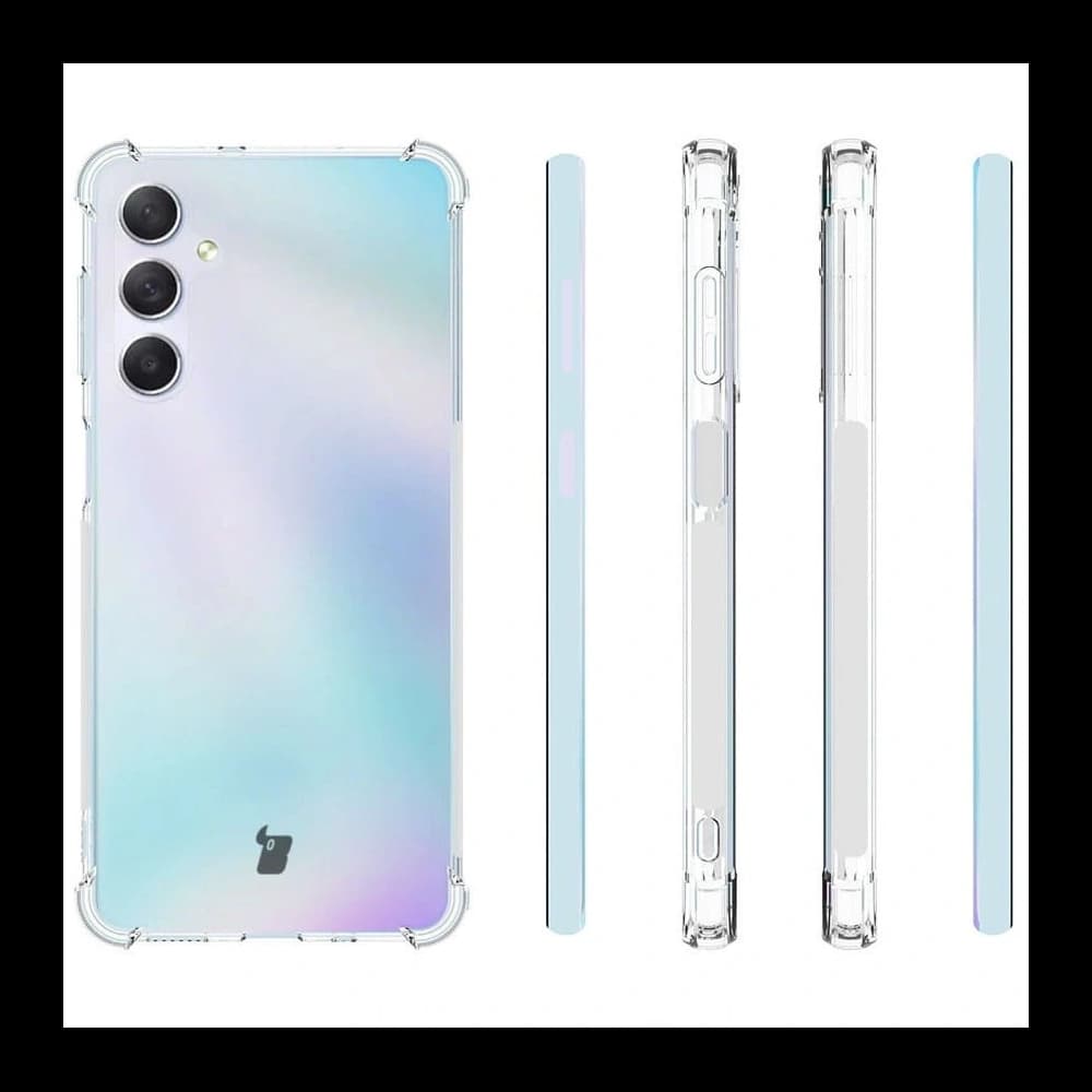 Bizon Case Clear Pack Hülle + 2x Bildschirmschutzglas + Linsenglas Samsung Galaxy M54 5G klar - 4