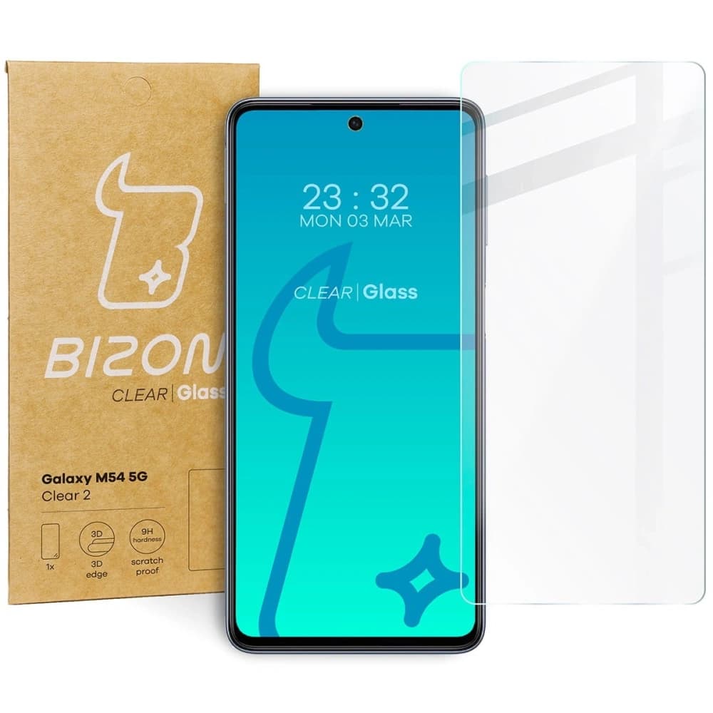 Szkło hartowane Bizon Glass Clear 2 do Galaxy M54 5G - 1