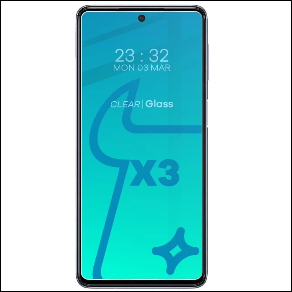 3x Szkło + szybka na aparat BIZON Clear 2 Pack do Galaxy M54 5G - 3
