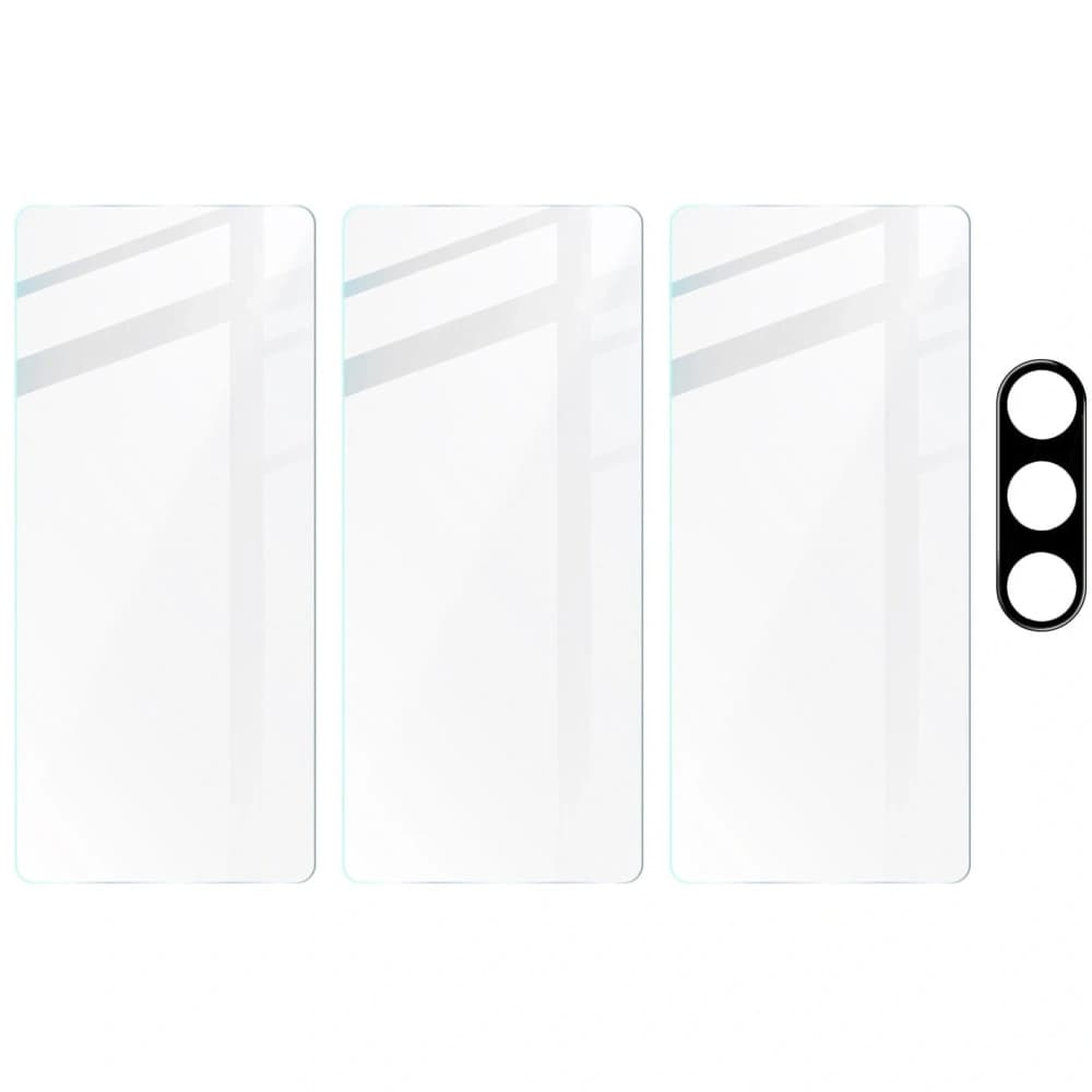 3x Szkło + szybka na aparat BIZON Clear 2 Pack do Galaxy M54 5G - 5