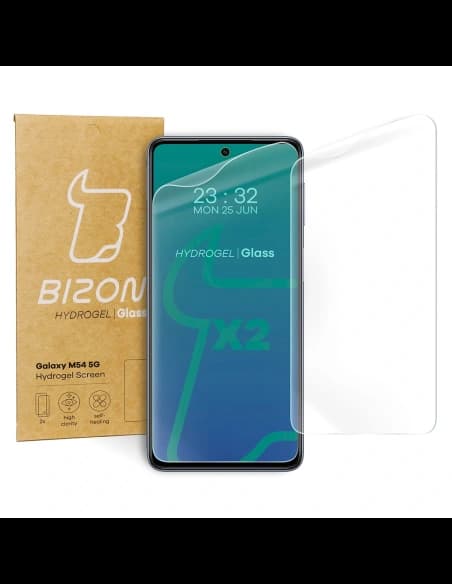 Folia hydrożelowa na ekran Bizon Glass Hydrogel do Galaxy M54 5G, 2 sztuki
