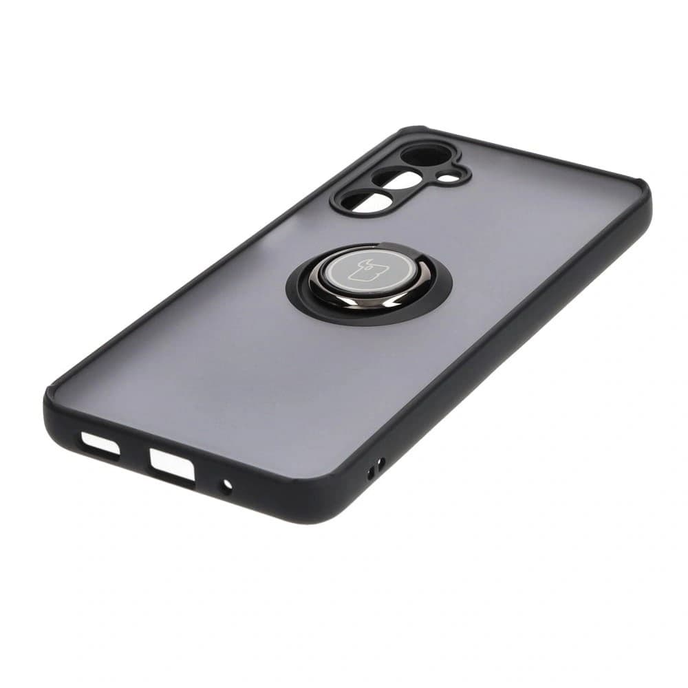 Bizon Case Hybrid Ring Samsung Galaxy M54 5G fumuriu cu un cadru negru - 3