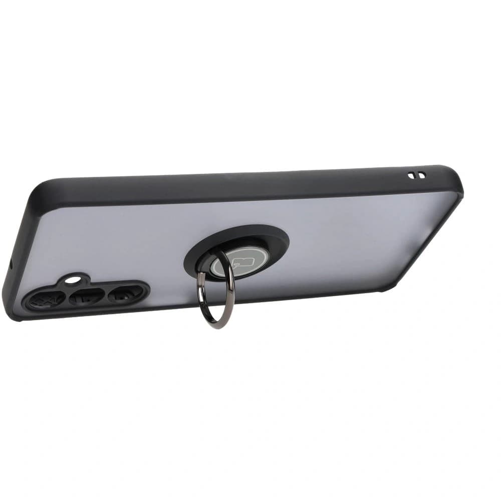 Bizon Case Hybrid Ring Samsung Galaxy M54 5G fumuriu cu un cadru negru - 5