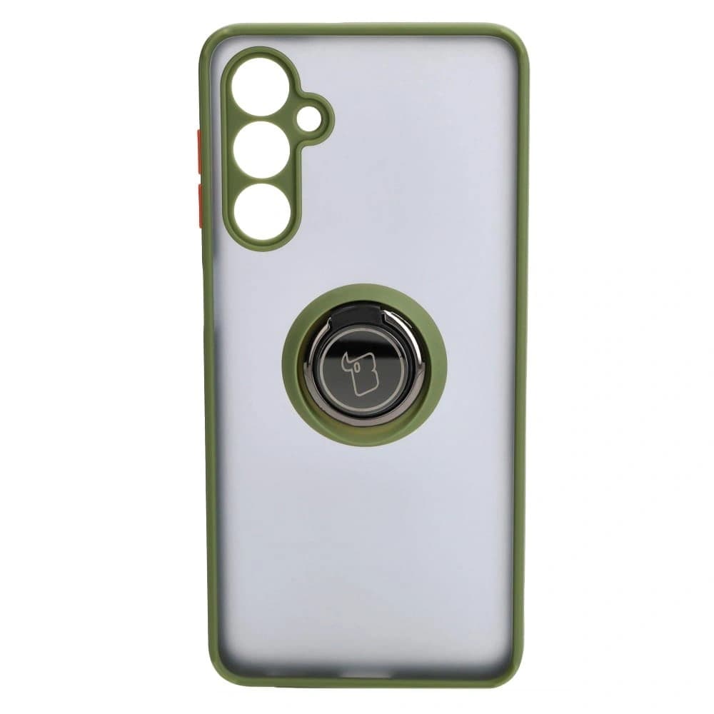Bizon Case Hybrid Ring Samsung Galaxy M54 5G rauchig mit einem grünen Rahmen - 2