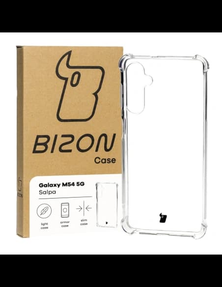 Elastyczne etui Bizon Case Salpa do Galaxy M54 5G, przezroczyste