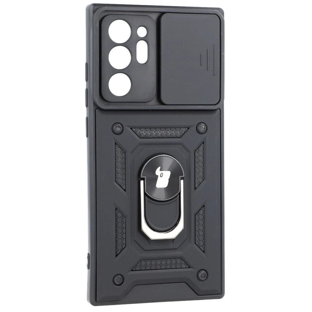 Etui Bizon Case CamShield Ring do Galaxy Note 20 Ultra, czarne - 1