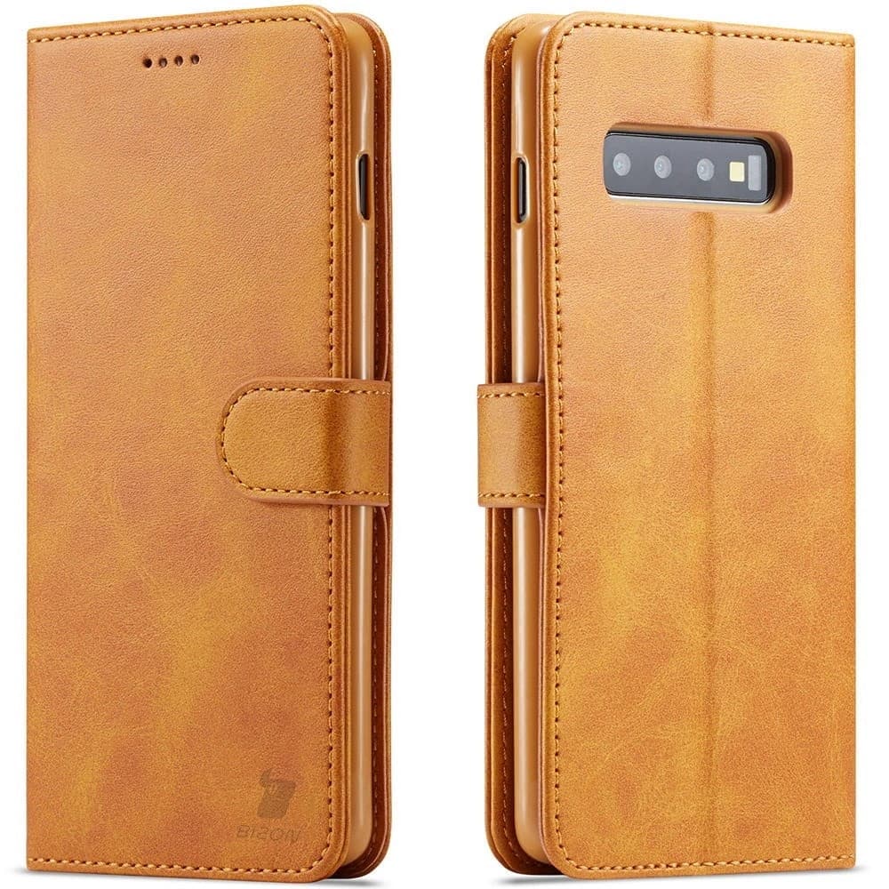 Bizon Case Wallet Samsung Galaxy S10e light brown - 1