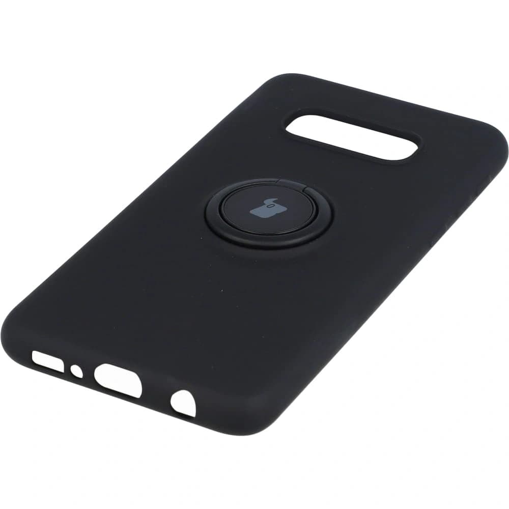 Etui Bizon Case Silicone Ring do Galaxy S10e, czarne - 2