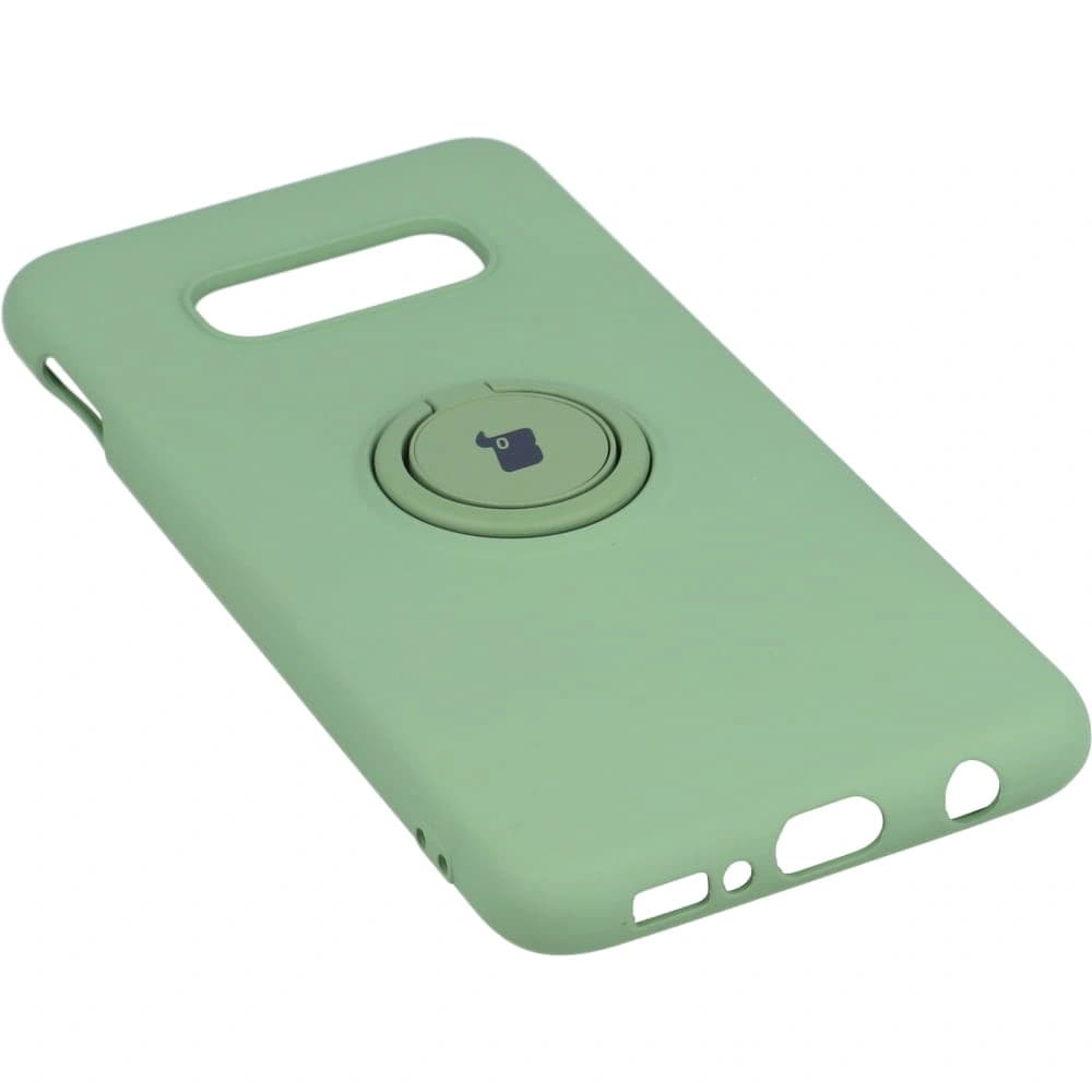 Caz de silicon Bizon Ring Samsung Galaxy S10e verde deschis - 3