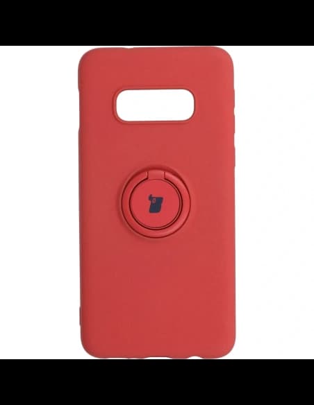 Bizon Case Silicone Ring Samsung Galaxy S10e dark pink