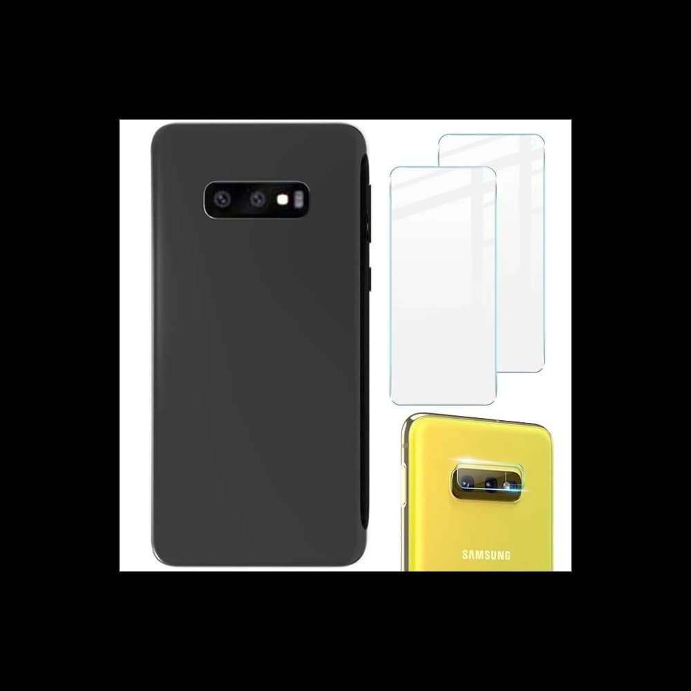 Etui + 2x szkło + obiektyw Bizon Case Clear Pack do Galaxy S10e, przezroczyste - 1