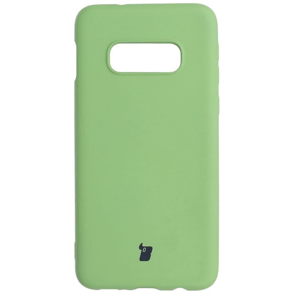 Caz de silicon Bizon Samsung Galaxy S10e verde deschis - 1