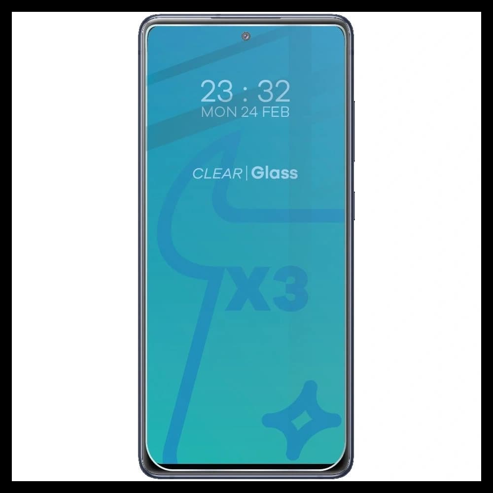 Bizon Glas Klar gehärtetes Glas - 3 Stück. + Linsenglas Samsung Galaxy S20 FE - 3