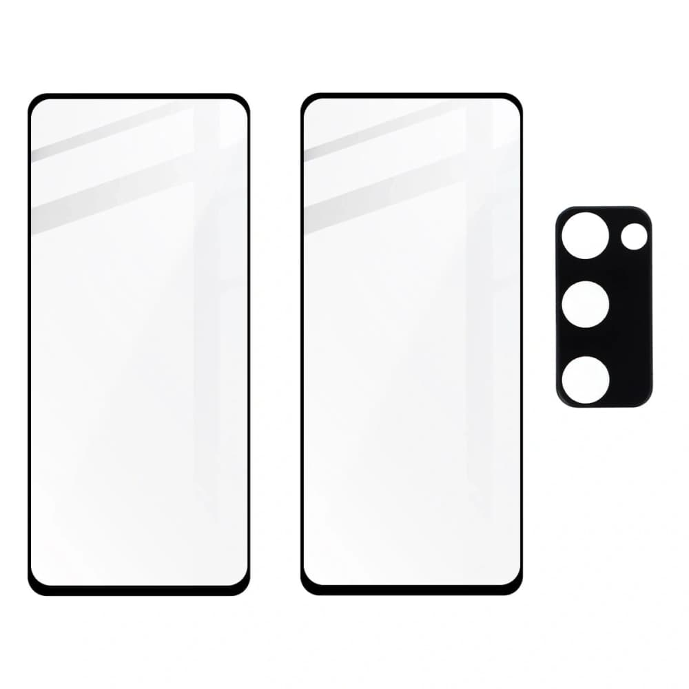 Bizon Glass Edge gehärtetes Glas - [2 PACK] + Linsenschutz Samsung Galaxy S20 FE schwarz - 5