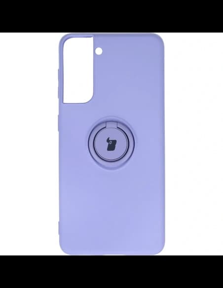 Caz de bizon inel din silicon Samsung Galaxy S21 violet