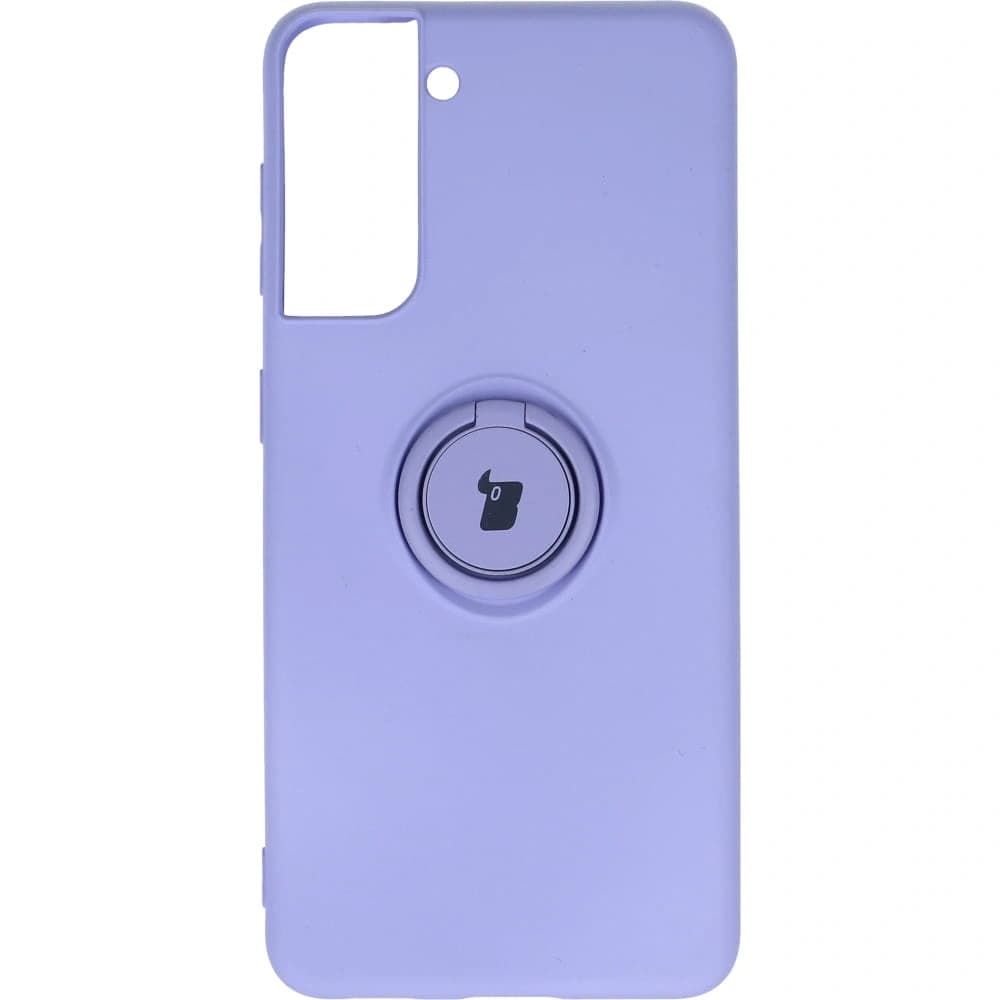 Bizon Case Silicone Ring Samsung Galaxy S21 purple - 1
