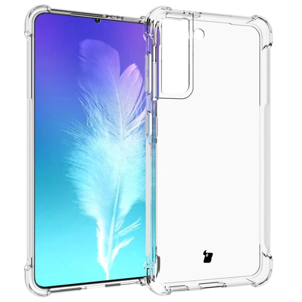 Bizon Case Clear Pack carcasă + 2x sticlă pentru ecran + sticlă pentru lentilă Samsung Galaxy S21 clar - 3