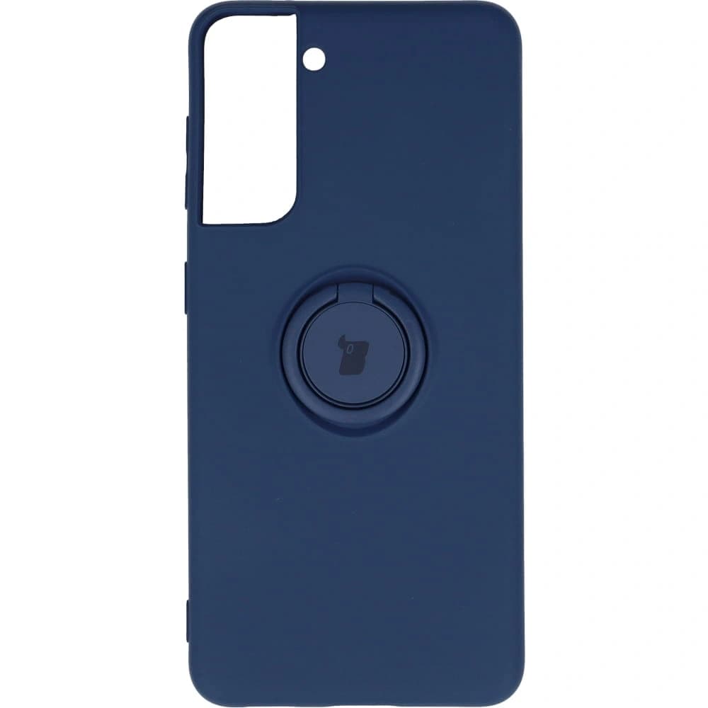 Bizon Case inel din silicon Samsung Galaxy S21 albastru închis - 1