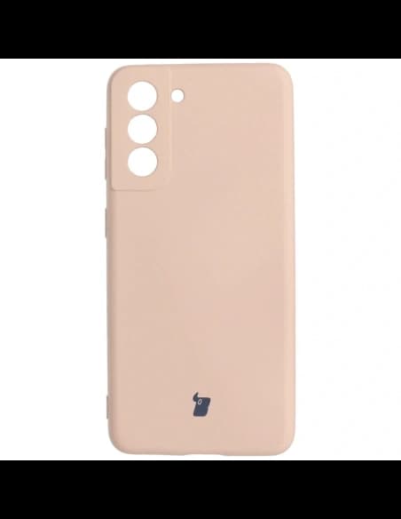 Caz de silicon Bizon Samsung Galaxy S21 roz deschis