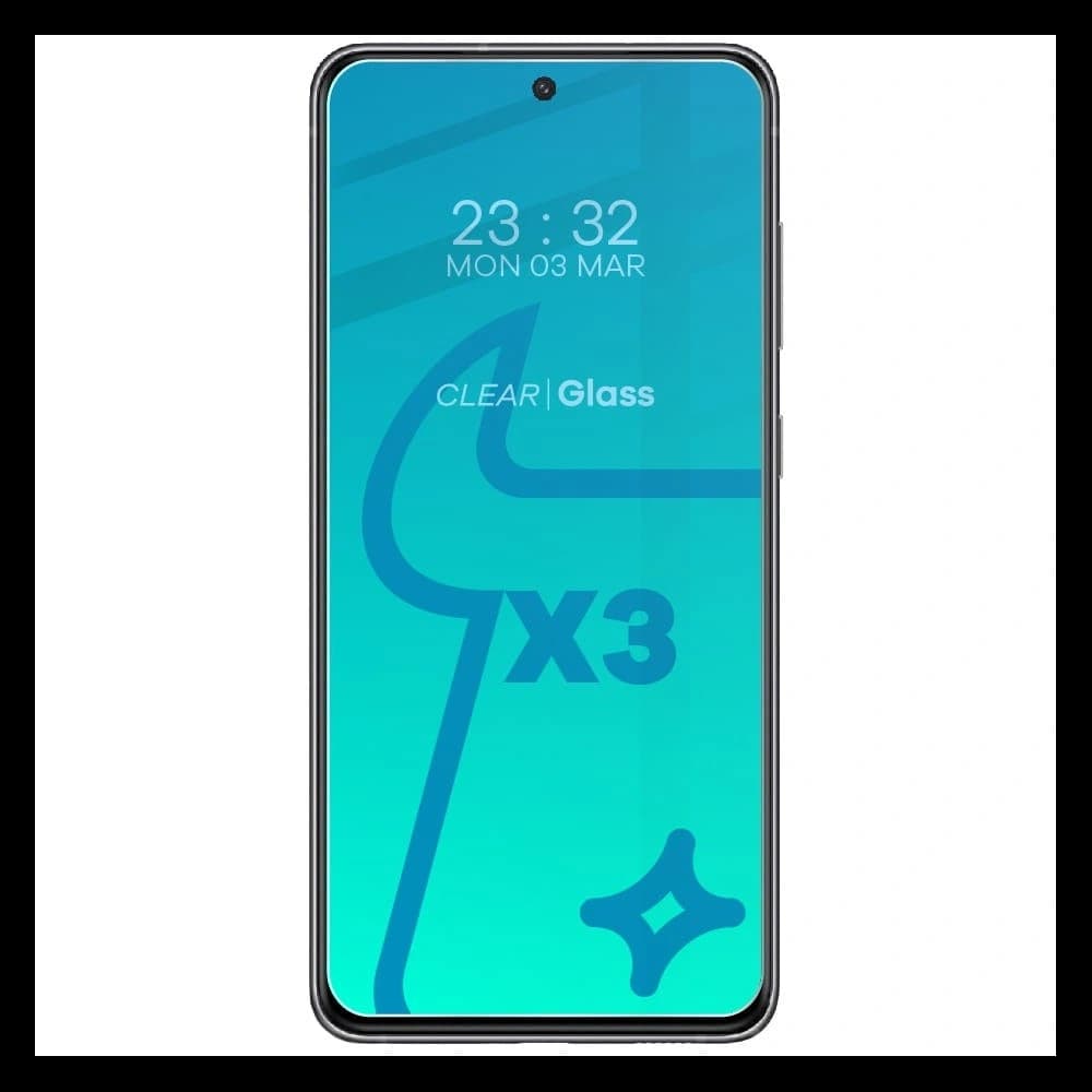 Bizon üveg Átlátszó edzett üveg - 3 db. + lencseüveg Samsung Galaxy S21 FE - 3