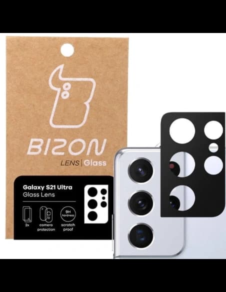 Bizon Glass Lens Samsung Galaxy S21 Ultra [2 PACK]
