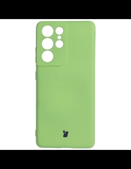 Bizon Case Silicone Samsung Galaxy S21 Ultra light green