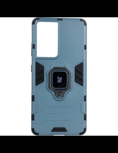 Bizon Case Armor Ring Samsung Galaxy S21 Ultra blue