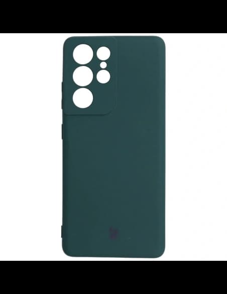 Bizon Case Silicone Samsung Galaxy S21 Ultra dark green