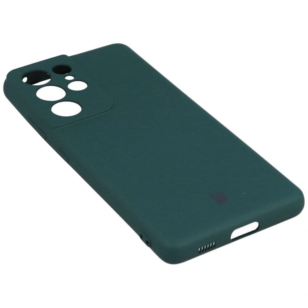 Bizon Case Silikon Samsung Galaxy S21 Ultra dunkelgrün - 3