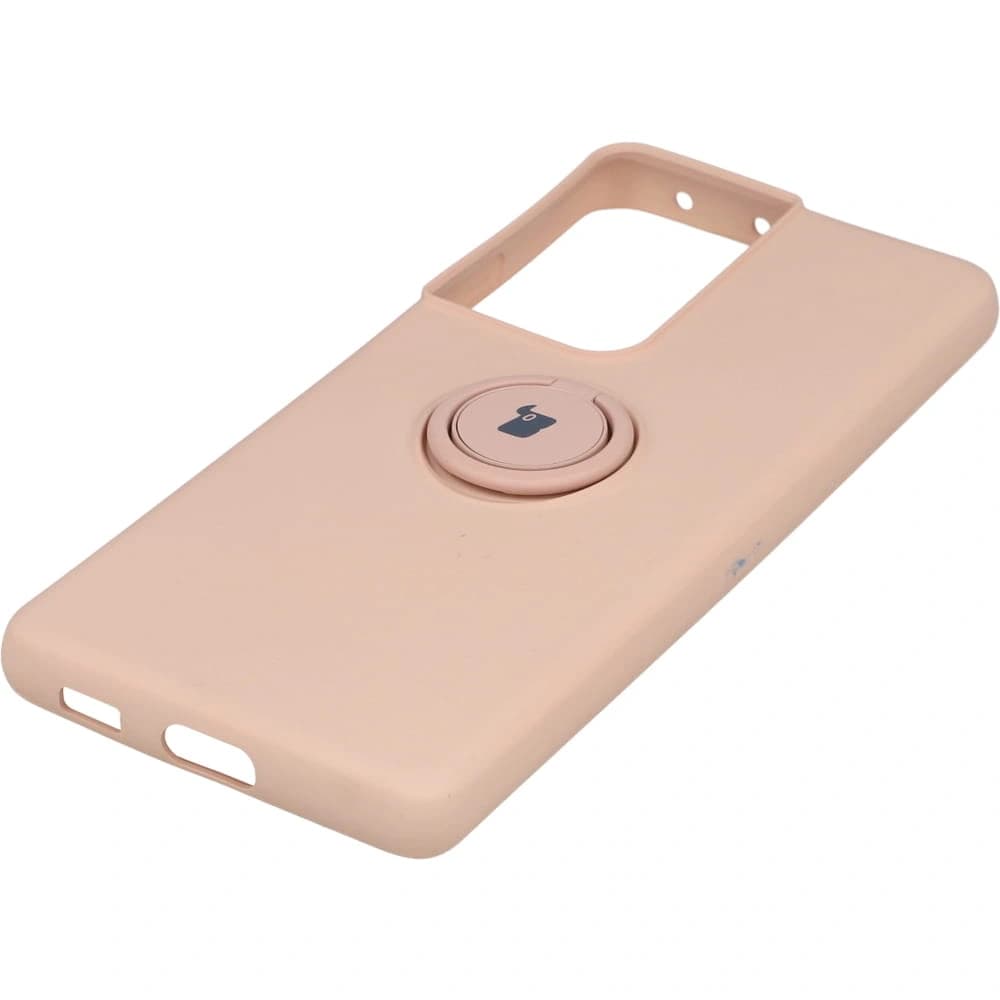 Bizon Case Silicone Ring Samsung Galaxy S21 Ultra light pink - 2