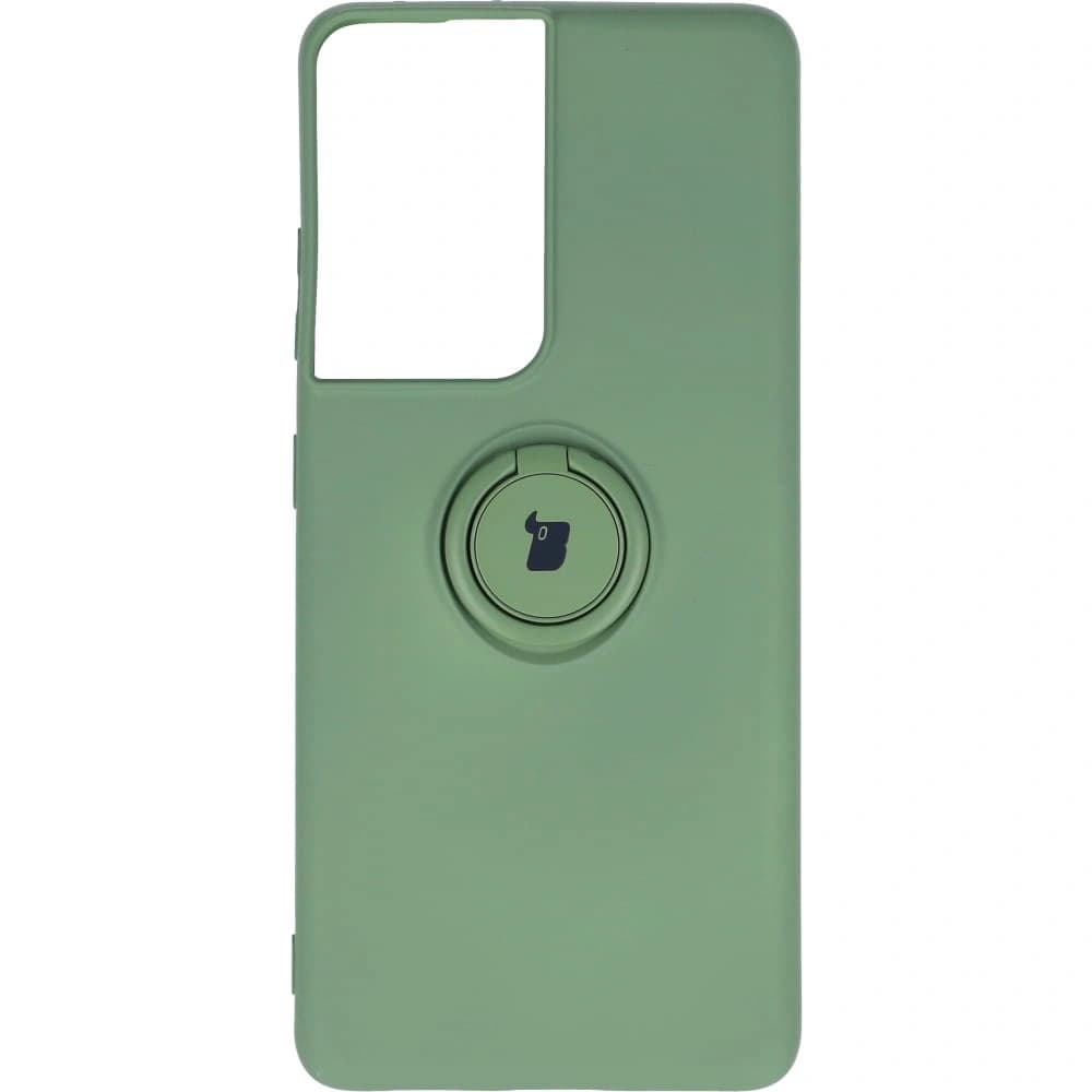 Bizon Case Silikonring Samsung Galaxy S21 Ultra hellgrün - 1
