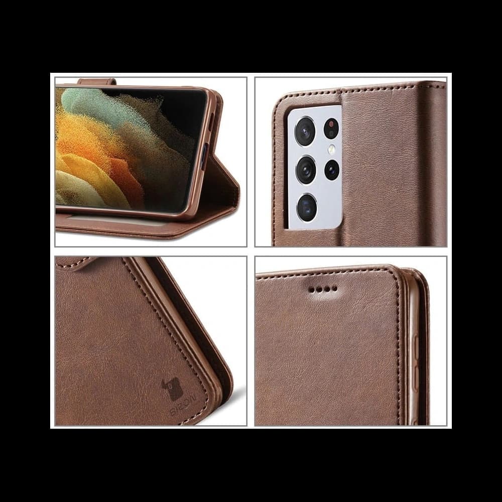 Bizon Case Wallet Samsung Galaxy S21 Ultra brown - 2