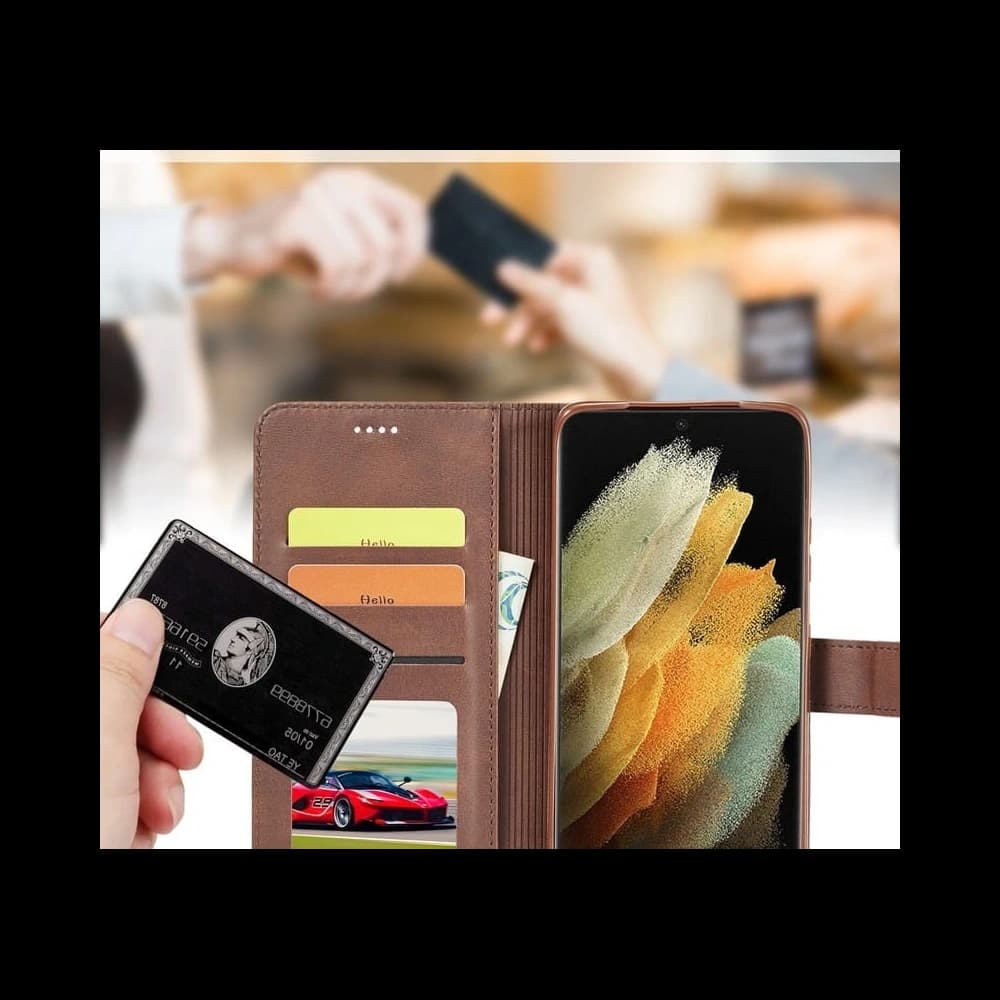 Bizon Case Wallet Samsung Galaxy S21 Ultra brown - 6