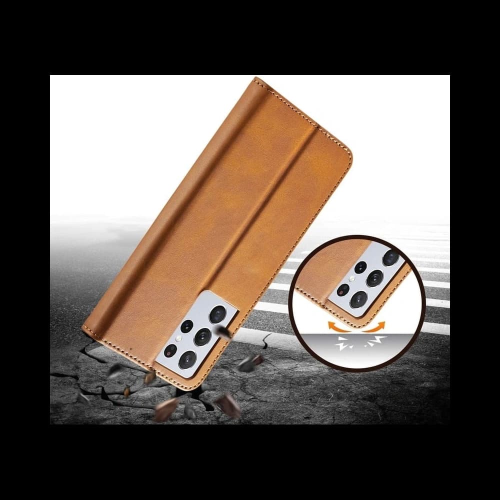 Bizon Case Wallet Samsung Galaxy S21 Ultra light brown - 7