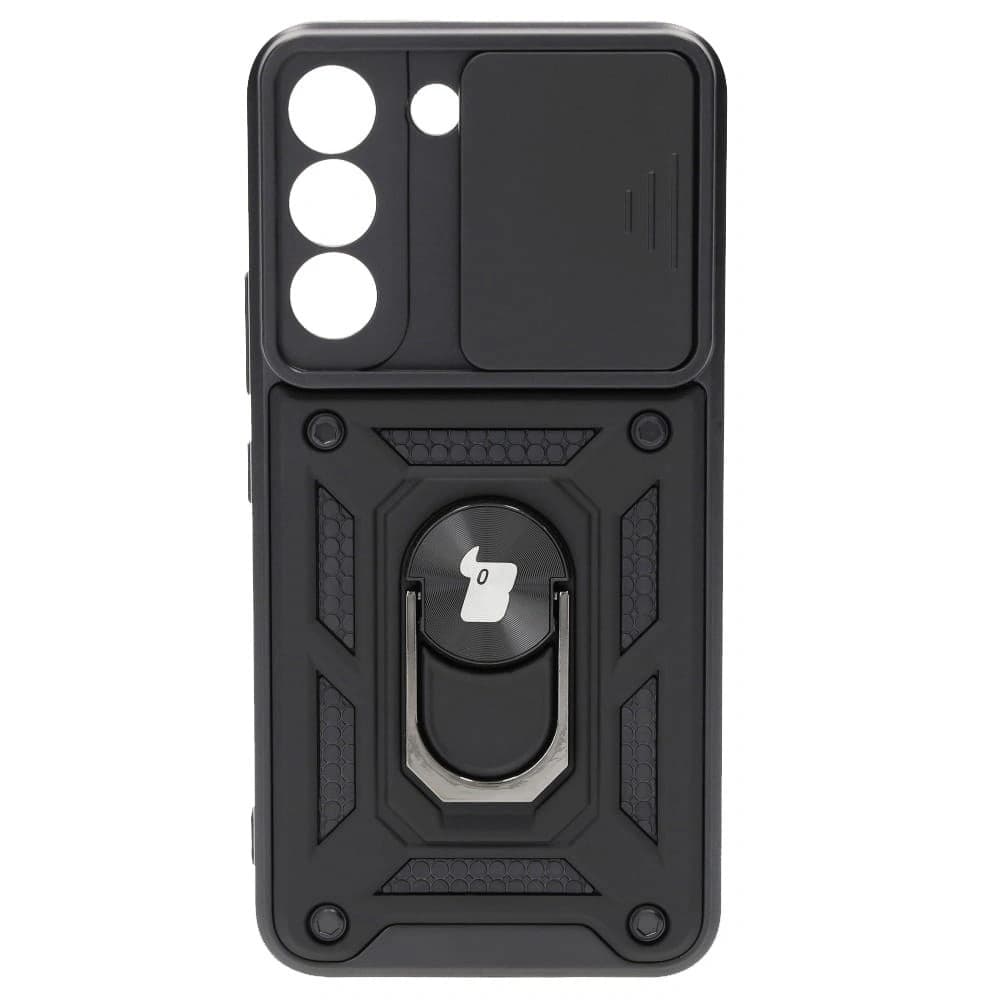 Bizon Case Camshield Pack carcasă + 2x sticlă de protecție Samsung Galaxy S22 neagră - 2
