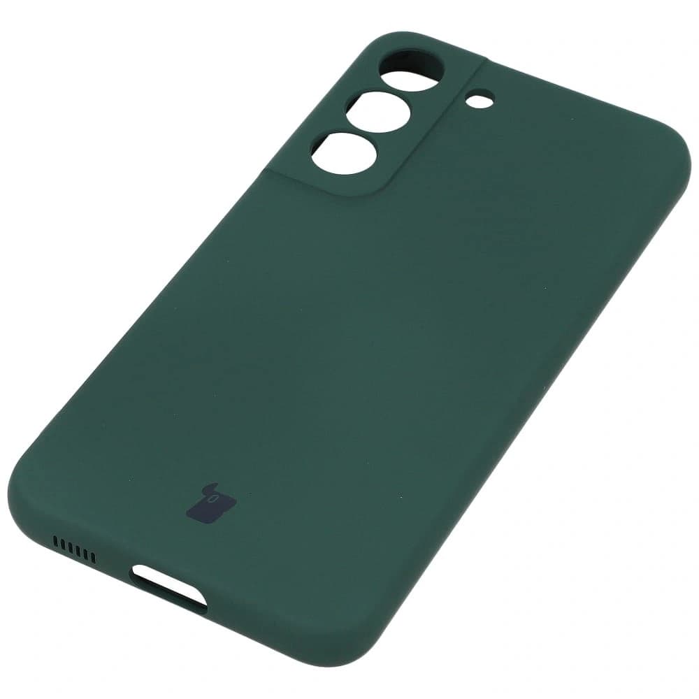 Caz de silicon Bizon Samsung Galaxy S22 verde închis - 3