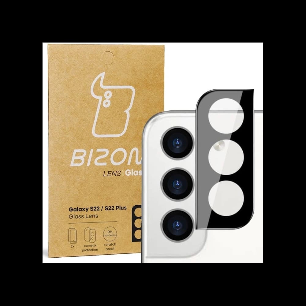 Sklo na fotoaparát Bizon Glass Lens do Samsung Galaxy S22 / S22 Plus [2 PACK] - 1