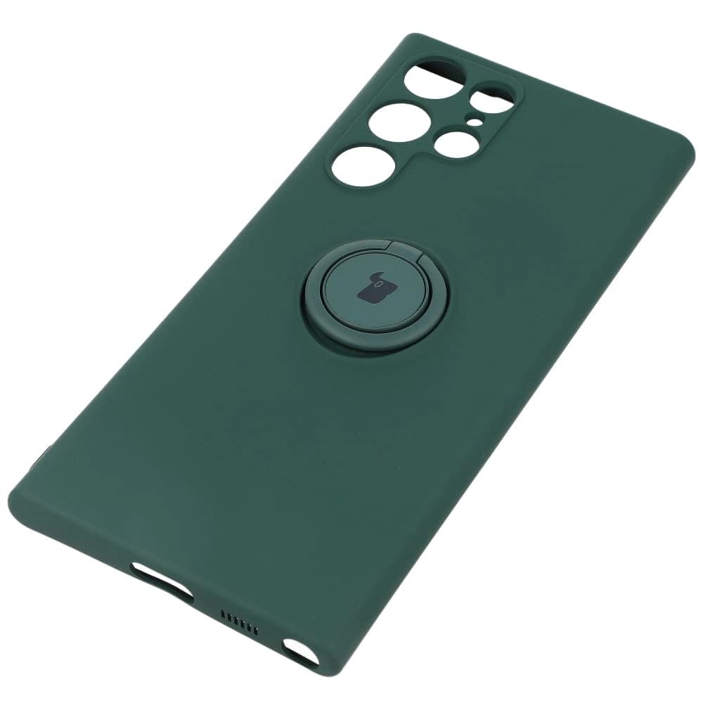 Bizon Case Silicone Ring Samsung Galaxy S22 Ultra dark green - 3