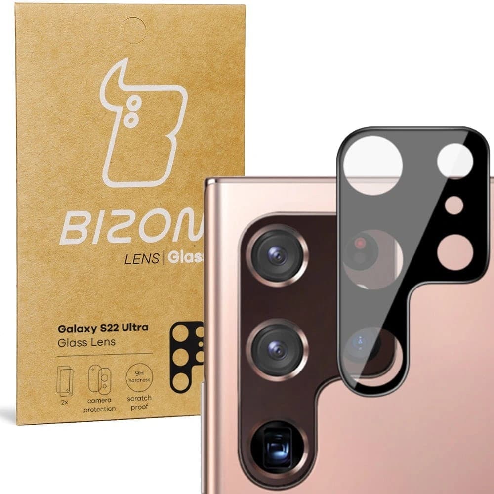 Bizon Glaslinse Samsung Galaxy S22 Ultra [2 PACK] - 1