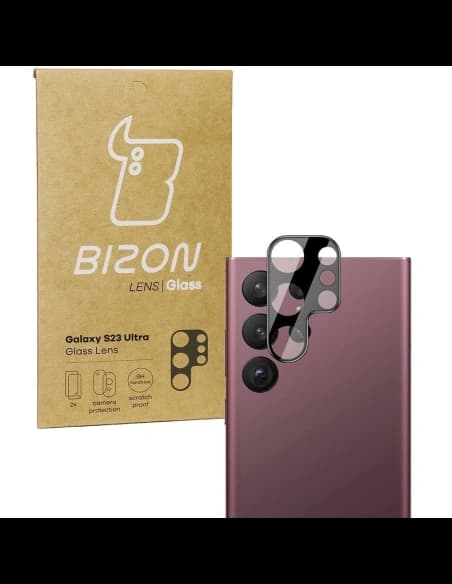 Bizon Lentilă de Sticlă Samsung Galaxy S23 Ultra [2 PACHET]