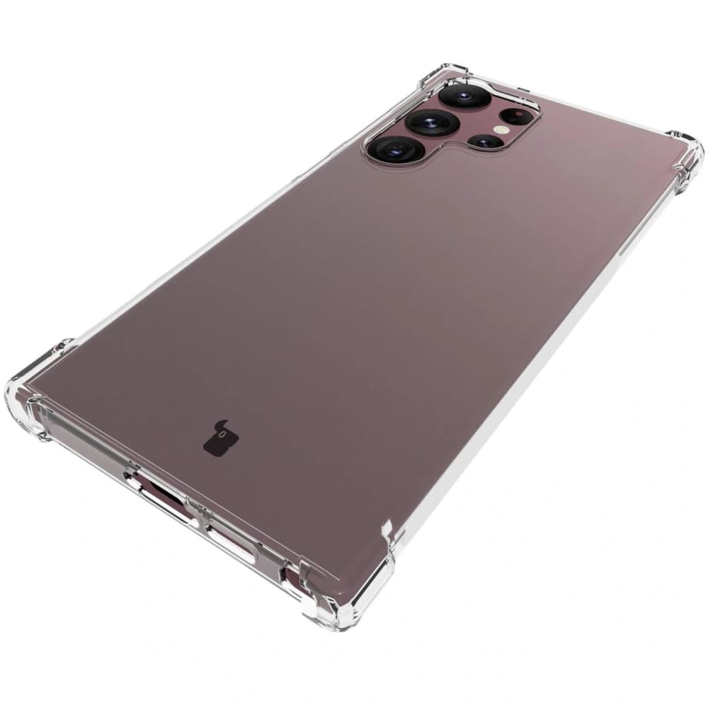Bizon Case Clear Pack carcasă + 2x film pentru ecran + protector pentru obiectiv Samsung Galaxy S23 Ultra transparent - 7