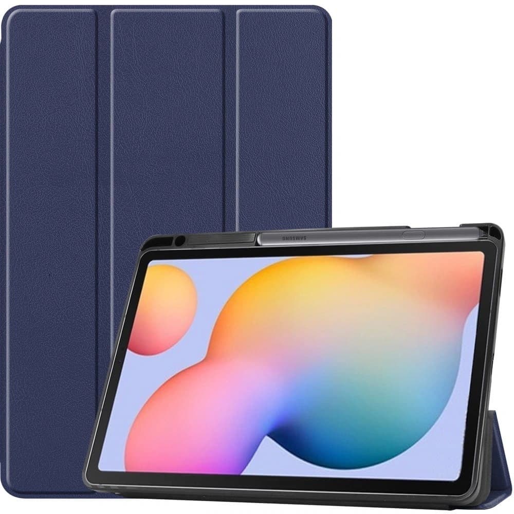 Bizon Case Tab Lizard Samsung Galaxy Tab S6 Lite 2024/2022/2020 albastru marin - 1